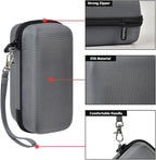 casmilee Case Compatible with Anker 737/735/ 736/717 USB-C Portable Charger Power Bank, Fast Foldable Wall PowerBank Bag for GaN Prime Nano II AC Adapter, Powercore Pocket for Lights Cable (Grey)