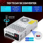 VAYALT 24V 25A 600W DC Switching Power Supply, Universal Regulated Switching AC 110V/220V to DC 24V Transformer, 24V Power Supply for Industrial, CCTV, Computer Project, 3D Printer, LED Strip Light