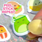Original Squishmallows Squishy Sticker Book for Kids, Scrapbook, Journaling, Laptop Sticker Pack for Kids Crafts