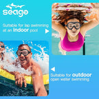Swim Goggles No Leaking Anti-Fog Pool Goggles Swimming Goggles for Adult Men Women Youth, UV Protection 180° Clear Vision