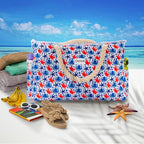 Beach Bag and Pool Bag Has Cooler Pocket, 7 Pockets Total, Zip Top. Family Size Waterproof Beach Tote