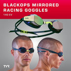 TYR Blackops 140 EV Racing Swim Goggles for Men and Women, Anti-Fog Competitive Swimming Goggles