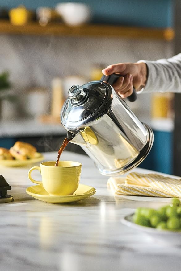 Farberware Classic Yosemite Stainless Steel Coffee Percolator - 8 Cup, Silver