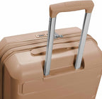 Traveler's Choice Pagosa Hardshell Expandable Luggage with Spinner Wheels, Latte Beige, 26-Inch Medium