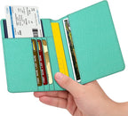 FINTIE Passport Holder, Slim Travel Wallet RFID Blocking Card Case Cover Passport Cover Protector Essentials with Credit Card Slots for Women/Men | Slim, RFID Blocking, Card Case Cover, Essentials, Credit Card Slots