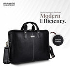 HAMMONDS FLYCATCHER Genuine Leather Laptop Bag for Men, Padded 15.6" Laptop Sleeve, Leather Messenger Bag for Men Briefcases