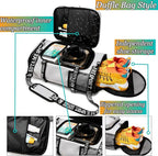 Gym Duffle Bag Backpack with Shoe Compartment,4 ways Travel Backpack for Women and Men,Multi-Functional Weekender bag with Waterproof Layer&Laptop Compartment for Fitness, Travel,Camping