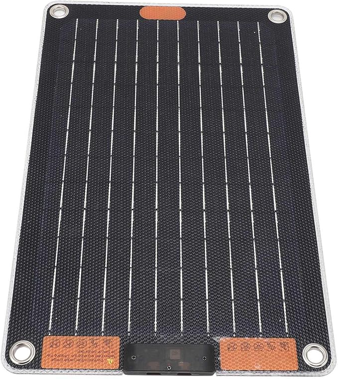30W Solar Panel Charger with USB C Outputs(5V/3A) for Phone Electronics