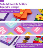 hahaland Busy Board Montessori Toys - 3 Year Old Girl Gifts Bithday Gift Ideas 3rd - 8 in 1 Preschool Learning Activities - Educational Toys Little Girls Age 3 Travel Busy Book for Airplane Car Rides