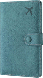 RFID Blocking Passport Wallet Cover Case Travel Document Organizer for Women and Men,Travel Wallet for Credit Card