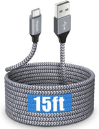 etguuds Long USB Type C Cable 15ft, USB A 2.0 to USB C Cable Fast Charge Nylon Braided Charger Cord Compatible with Samsung Galaxy Note, LG, Moto, Google, Switch, Camera and Other USB C Device