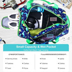 Gym Travel Duffle Bag for Girls - Gymnastics Sports Dance Bag with Shoe Compartment & Wet Pocket Panda Kids Travel Bag Teens Weekender Sleepover Carry On Bag