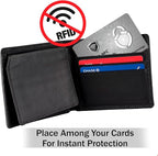 SaiTech IT 10 Pack RFID Blocking Card Protect Your Entire Wallet, Purse and Cards from NFC Contactless Theft Wallet for Men & Women - PL Silver