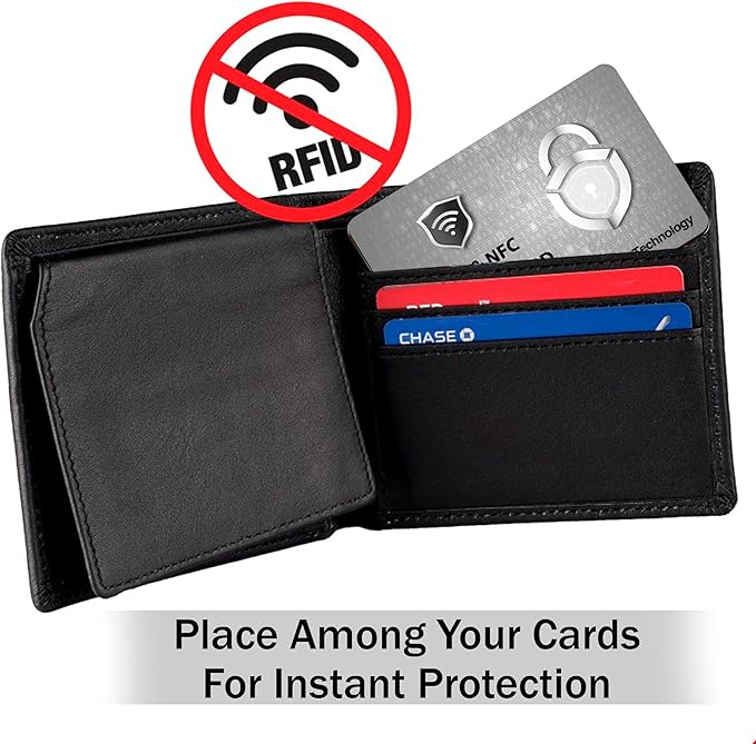 SaiTech IT 10 Pack RFID Blocking Card Protect Your Entire Wallet, Purse and Cards from NFC Contactless Theft Wallet for Men & Women - PL Silver