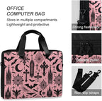 MNSRUU Laptop Bag for 15.6 inch Black Gothic Bats