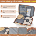 Hard Shell Luggage Sets 4 Piece with 360 Spinner Wheels,Lightweight Suitcase Set with TSA Lock,Travel Luggage Set with Telescoping Handle,Light and Strong,Easy to Clean (Apricot Cream)