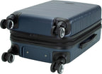 Rockland Palm Beach Hardside 2 Piece ABS Luggage Set, (20"/27"), Navy