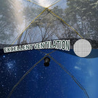 4/6 Person Blackout Camping Tent, Easy Setup Waterproof Family Dome Tent for Camping with Rainfly, Portable Double Layer Large Family Tent for Outdoor Camping&Hiking