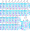 Eccliy 30 Pack 12x12x6 Inch Clear Tote Bag Stadium Approved Bulk Plastic Beach Tote Gift Bag with Handle for Gym Sports | 30 Pack, 12x12x6 Inch, Stadium Approved, Bulk, with Handle, Tote Gift Bag