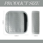 Luggage Handle Wraps -Suitcase Handle Wraps Travel Bag Handle Covers Suitcase Identifier Luggage Makers Covers(3Pcs-Grey)