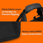 Fitdom 130L 35" Heavy Duty Extra Large Duffle with Upgrade Zipper, Durable & Water Resistant. Perfect as Camping Bag Travel Storage Tent Storage Sports Equipment Bag For Coaches & More