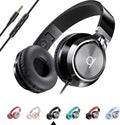 ARTIX CL750 Wired Headphones with Mic — Noise Isolating On-Ear Headphones for Computer and Laptop Wired, Plug in Corded Headphone with Wire (Foldable, Aux Jack 3.5mm)