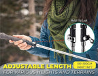 TREKOLOGY Trek-Z Cork Grip Trekking Poles – Lightweight Folding Hiking Poles, Adjustable Height, Compact Travel Design, Aircraft-Grade Aluminum Walking Sticks for Men & Women