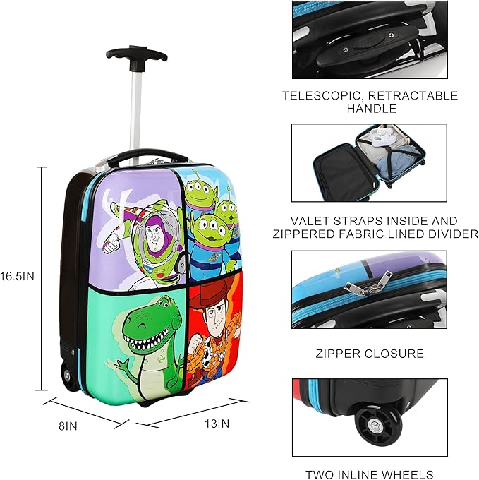Bioworld Toy Story Favorite Characters Kids' 16.5" Hardside Luggage