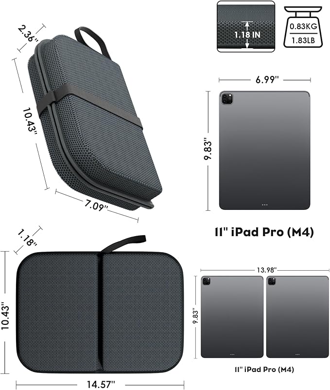 WISIMMALL Gel Seat Cushion, Portable Travel Cushion for Long Sitting, Thick & Foldable, 14.5" x 10.5" Large Size Chair Seat Cushion for Office Chair Car Wheelchair, Relief Sciatica Coccyx Pain