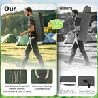 VTOY Portable Camping Chair with Canopy - Folding Chair with Canopy, Durable 600D Oxford Canopy Chair for Camping, Beach, Picnics, Fishing & Sports