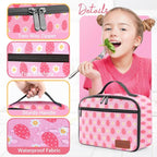 Lunch Box Kids, Insulated Lunch Bag for Women Men, Cooler Reusable Cute Lunch Containers for Boy & Girls, Adults Leak Proof Large Lunch Tote Bags for School, Work, Travel, Picnic Outdoor and Beach