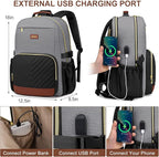 Focdod Laptop Backpack for Women Bookbag: 17 inch Work Backpacks with Pouch Pocket for Large Capacity Cup & USB Charger College Book Bag Travel Business Nurse Teacher Bookbags Anti-theft Back Pack