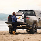 Explorer Bear Urban Series 48QT/45L 12V/24V Portable Battery Powered Electric Cooler Fridge Freezer Powered by LG Compressor (Battery Not Included)