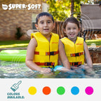 TRC Recreation Super Soft Child Life Jacket USCG Approved Vinyl Coated Foam Swim Vest for Kids Swimming Pool and Beach Gear
