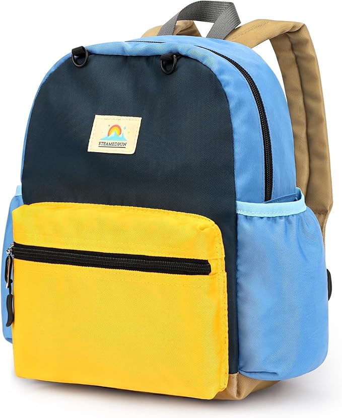STEAMEDBUN Kids Backpack for Boys 6-8: Toddler Backpack for Preschool Kindergarten - Boys Backpacks for Elementary 4-6