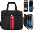 LEFOR·Z Coffee Maker Travel Bag Compatible with Keurig K-Slim/K-Express/K-Iced/Ninja PB051/PB041ST,Single Serve Coffee Brewer Carrying Case with Multiple Pockets for K-Cup Pods(Bag Only)