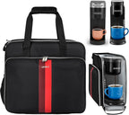LEFOR·Z Coffee Maker Travel Bag Compatible with Keurig K-Slim/K-Express/K-Iced/Ninja PB051/PB041ST,Single Serve Coffee Brewer Carrying Case with Multiple Pockets for K-Cup Pods(Bag Only)