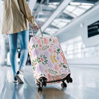 Travel Luggage Cover Suitcase Protector Fits 18-32 Inch Wheel Covers PatternedTravel Related Items Flower Luggage Protector Elastic L