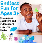 Creativity for Kids Sensory Table with 29-Piece Color Party Kit & 3 Themed Sensory Packs Bundle - Farm, Axolotl & Outer Space Activities (Ages 3+)