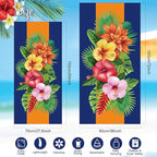 Redbaker 16 Packs 72 x 36 Inches Oversized Hawaiian Beach Towel Bulk Extra Large Pool Towels Set Microfiber Quick Dry Swim Towel Blanket for Women Men Adult Bath Travel(Bright Colors)