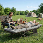 ABORON XXL Camping Cot for Adults 900LBS - 78"×32" Oversized Folding Bed with Mattress Pad, Heavy Duty 1200D Oxford Outdoor Cot with Carry Bag