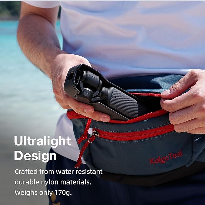 Ultralight Travel Waist Pack 2.5L, Large Water Resistant Fanny Pack for Men & Women.