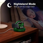 2026 Upgraded for Apple Watch Charger Magnetic Fast Charging Dock,Portable Wireless Charging Stand Compatible with iWatch Series Ultra/SE/11/10/9/8/7/6/5/4/3/2 Support Nightstand Mode-Green