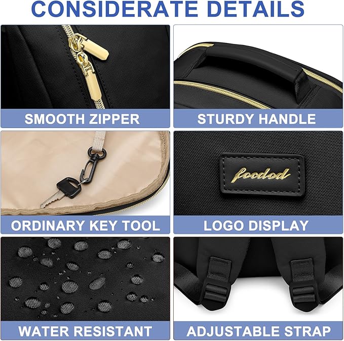 Laptop Backpack for Women Bookbag: 15.6 inch Work School Backpacks with Pouch Pocket for Large Capacity Cup & USB Charger College Book Bag Travel Business Nurse Teacher Bookbags Anti-theft Back Pack