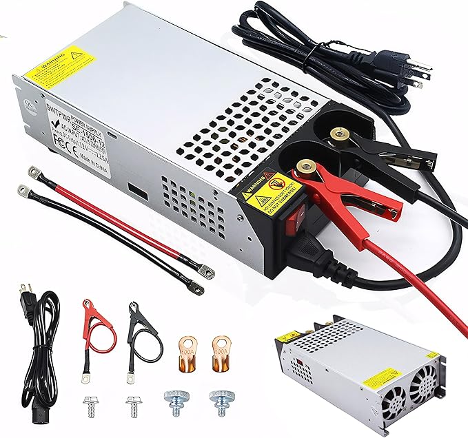 New Upgraded DIY SMPS 110V AC to DC 12V 125A 1500W Power Supply,12V DC Power Supply,110V to 12V Converter Voltage Transformer for Motor Pump CCTV 3D Printer Air Compressor Led (12V-125A-1500W, 12V)