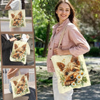 ANNA QUEEN Cat Tote Bag Shoulder Bag Handle Bag for Gym Yoga Picnic Beach Kitchen Reusable