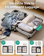 BAGSMART 6 Set /4 Set/2 Set Compression Packing Cubes for Travel, Lightweight Luggage Organizer Bags, Durable Space Saver Bags Travel Essentials