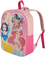 Disney Princess Backpack for Kids 15” | Cute Princess Bookbag for Girls | Padded Straps & Large Zip Compartment | Princess Back to School Supplies