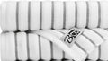 Black & White Brands Brazilian Beach/Pool/Bath Towel - Ultimate Absorbent Luxury XL 36x70 100% Cotton Wave (2 Towels, Charcoal Gray Poly Pinstripe)