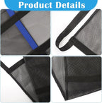 Trampoline Shoe Holder 2pcs, Trampoline Accessories for Item Storage,Shoes Organizer Case 3 Pouch (Black Shoes Bag 2PCS)